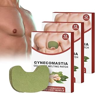 2023 New Luhaka Gynecomastia Cellulite Melting Patch, Gynecomastia Cellulite Melting Patch, Gynecomastia Tightening Ginger Cream, Chest Belly Fat Remove for Men (3 Box)