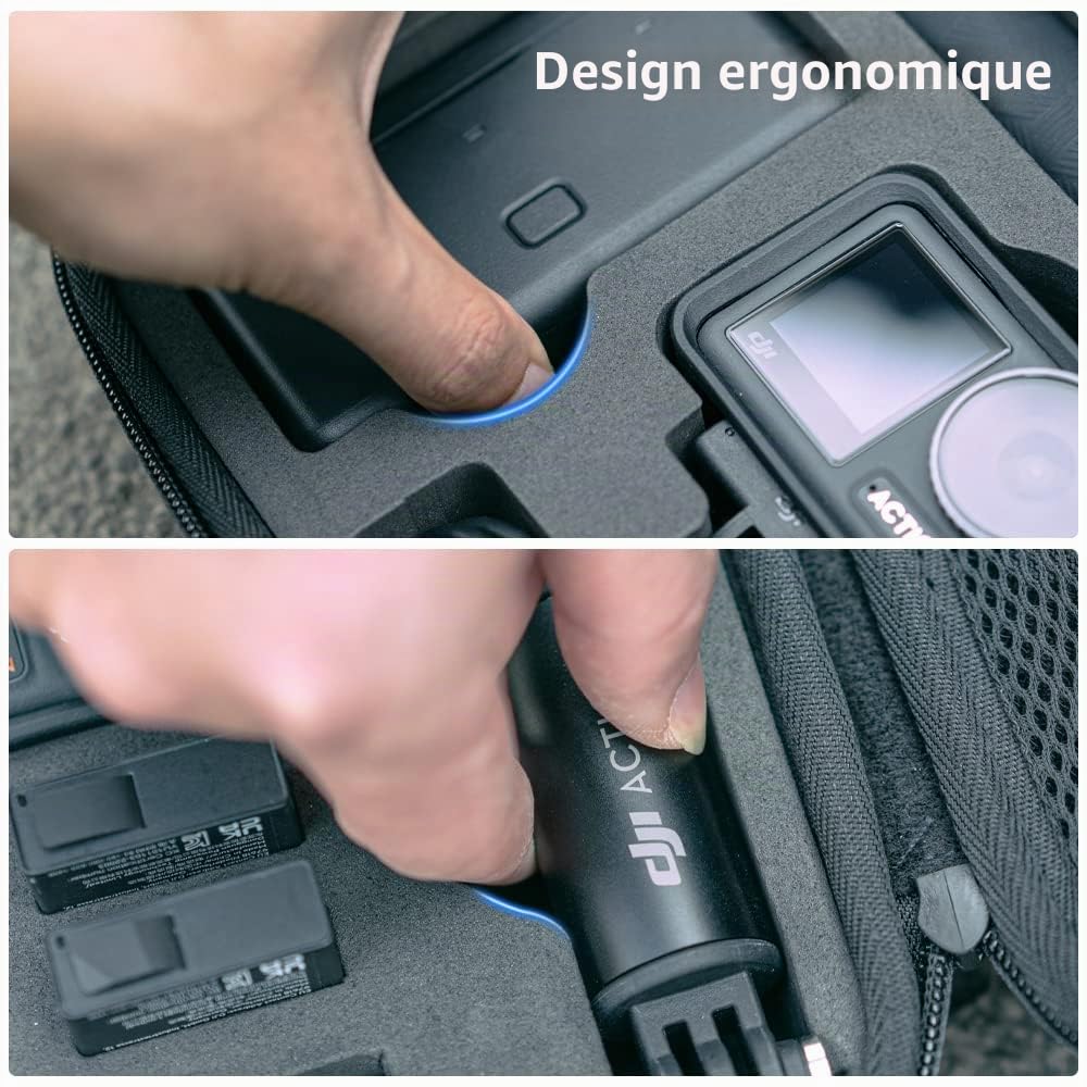 Mallette de Transport DJI Action 4 étanche en Surface, Sac de Voyage Portable Compatible avec Les Accessoires DJI Osmo Action 5 Pro/4/3 Combo Aventure