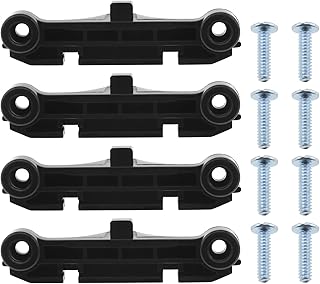 4PCS AM4 CPU Heatsink Bracket AMD CPU Fan Support Bracket Base with 8PCS Mounting Screws Computer Replacement Components Plastic Black