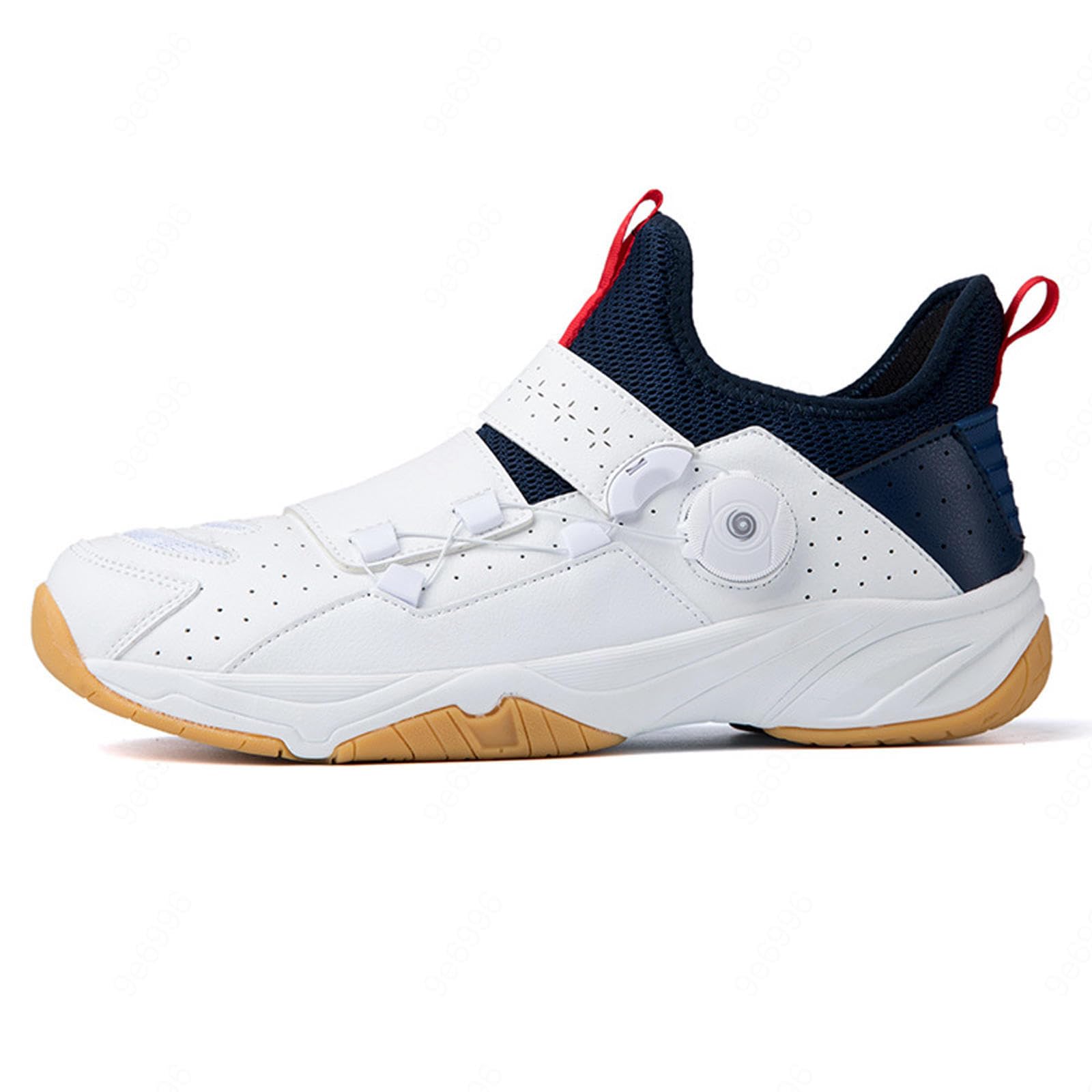 Mens Womens Badminton Tennis Shoes Non-Slip Indoor Court Training Shoes Lightweight Breathable for Jogging Racketball Squash Volleyball,Blue-44EU Blue 44 EU