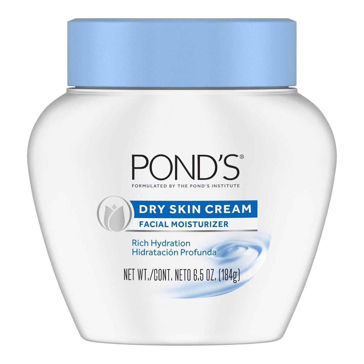 Ponds Dry Skin Cream 6.5 Ounce Jar (192ml) (6 Pack)