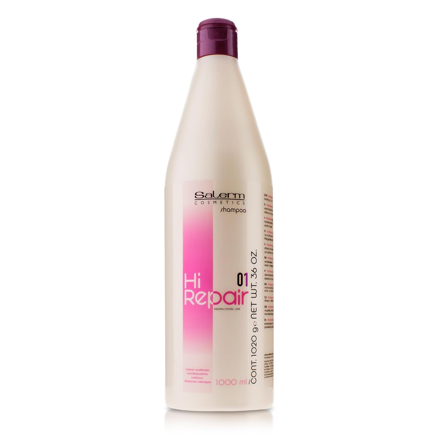 SALERM - Repairing Shampoo - Hi Repair Shampoo - 50ml - Deep Hydration for Damaged Hair - Repairs and Rejuvenates - Shinier and Softer Hair - Immediate Effect