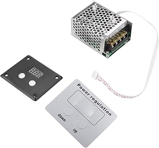 Voltage Controller, AC 220V 4000W SCR Digital Voltage Regulator Speed Control Dimmer Thermostat for Router Fan Electric Motor Rheostat