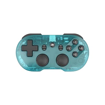 CRKD ATOM+ Wireless Mini Controller - Compatible with Nintendo Switch 2, Switch OLED, iOS, Android, PC & Smart TV - Glacier Blue Edition