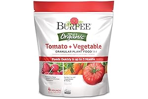 Burpee Organic Tomato & Vegetable Granular Plant Food, 4 lb