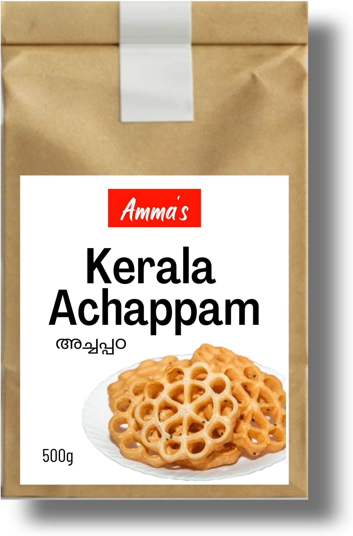AMMA'S - Kerala Traditional Homemade Achappam Snack I Traditional Indian Snack - 500g