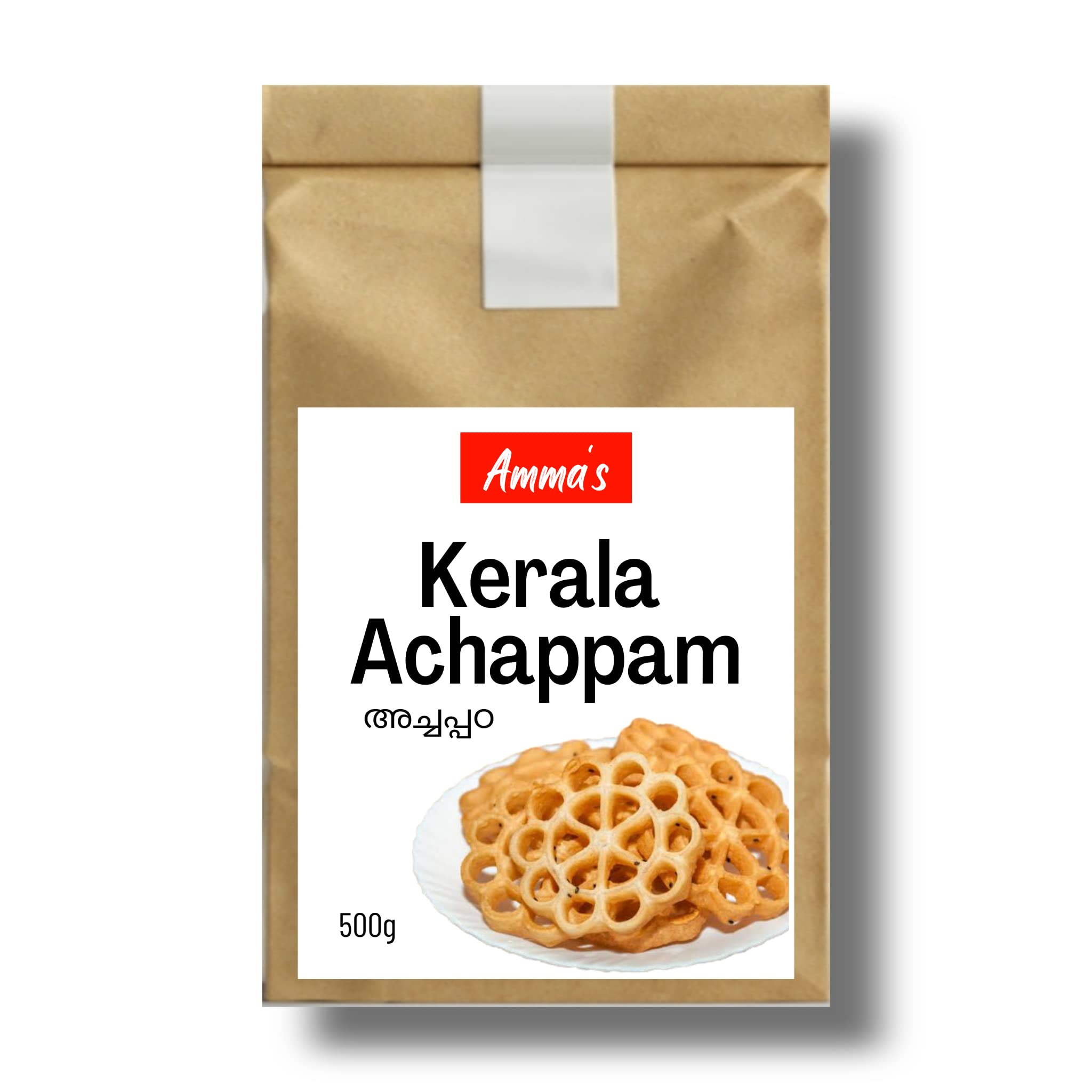 AMMA'S - Kerala Traditional Homemade Achappam Snack I Traditional Indian Snack - 500g