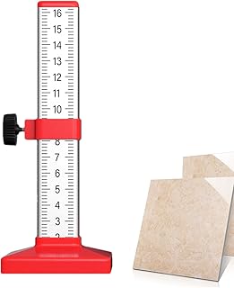 Kit de carrelage avec r&egrave;gle de contour : outil complet pour la pose de carreaux, comprend une r&egrave;gle de niveau et de graduation pour des mesures pr&eacute;cises | Id&eacute;al pour les bricoleurs amateurs