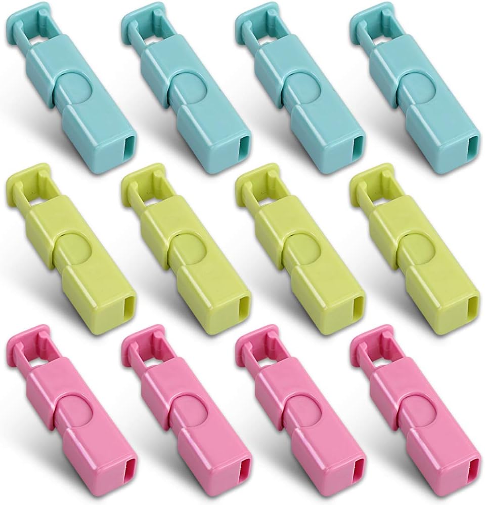 Bread Bag Clips, Bagel Bag Clips, Slip Grip Easy Squeeze & Lock, 12 Pack