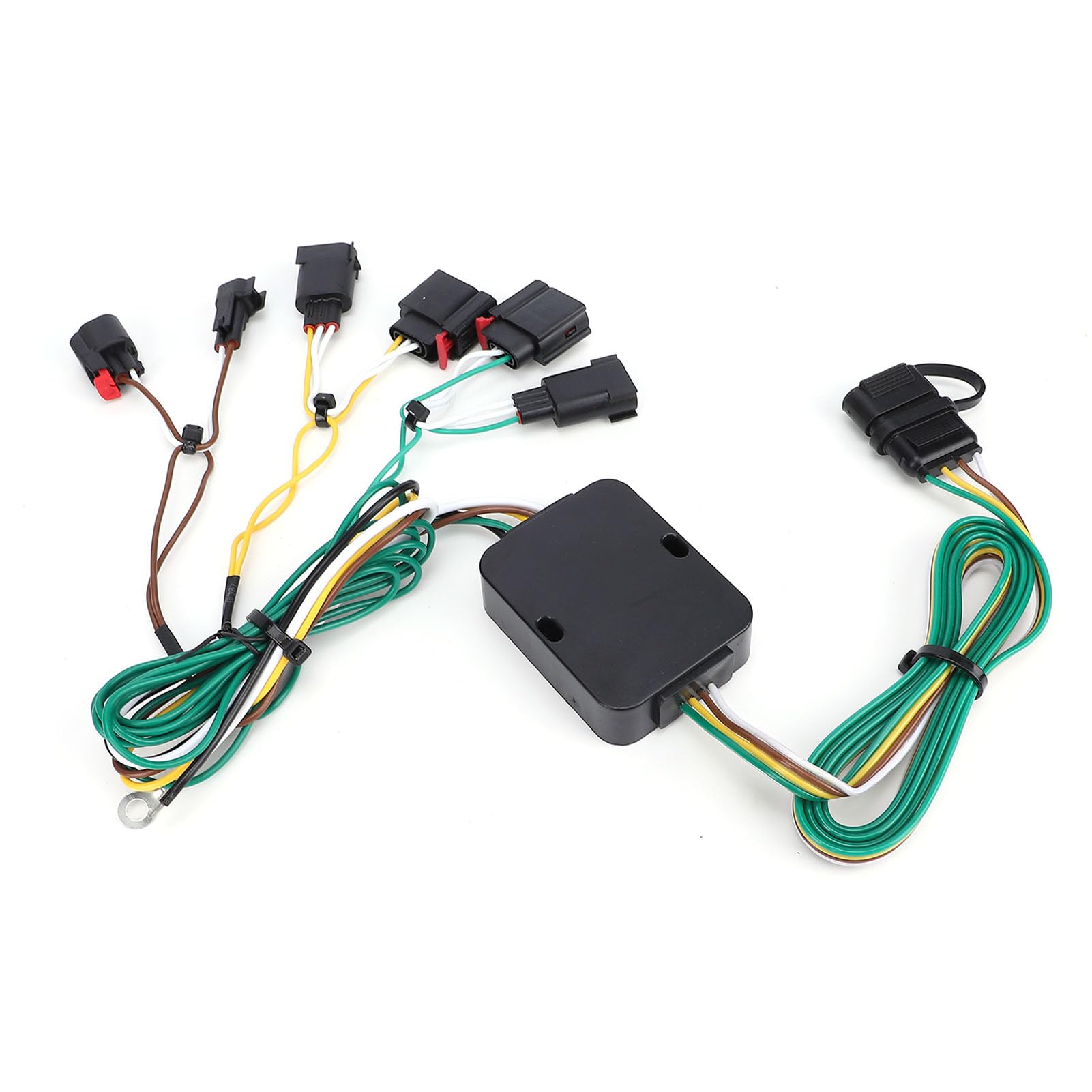 Jiawu Kit Cablaggio Rimorchio Laterale a 4 Pin 56426 118727, Installazione Plug and Play per 2014-2021, Espande la capacità di Traino, Ideale per Veicoli Ricreativi e Carico
