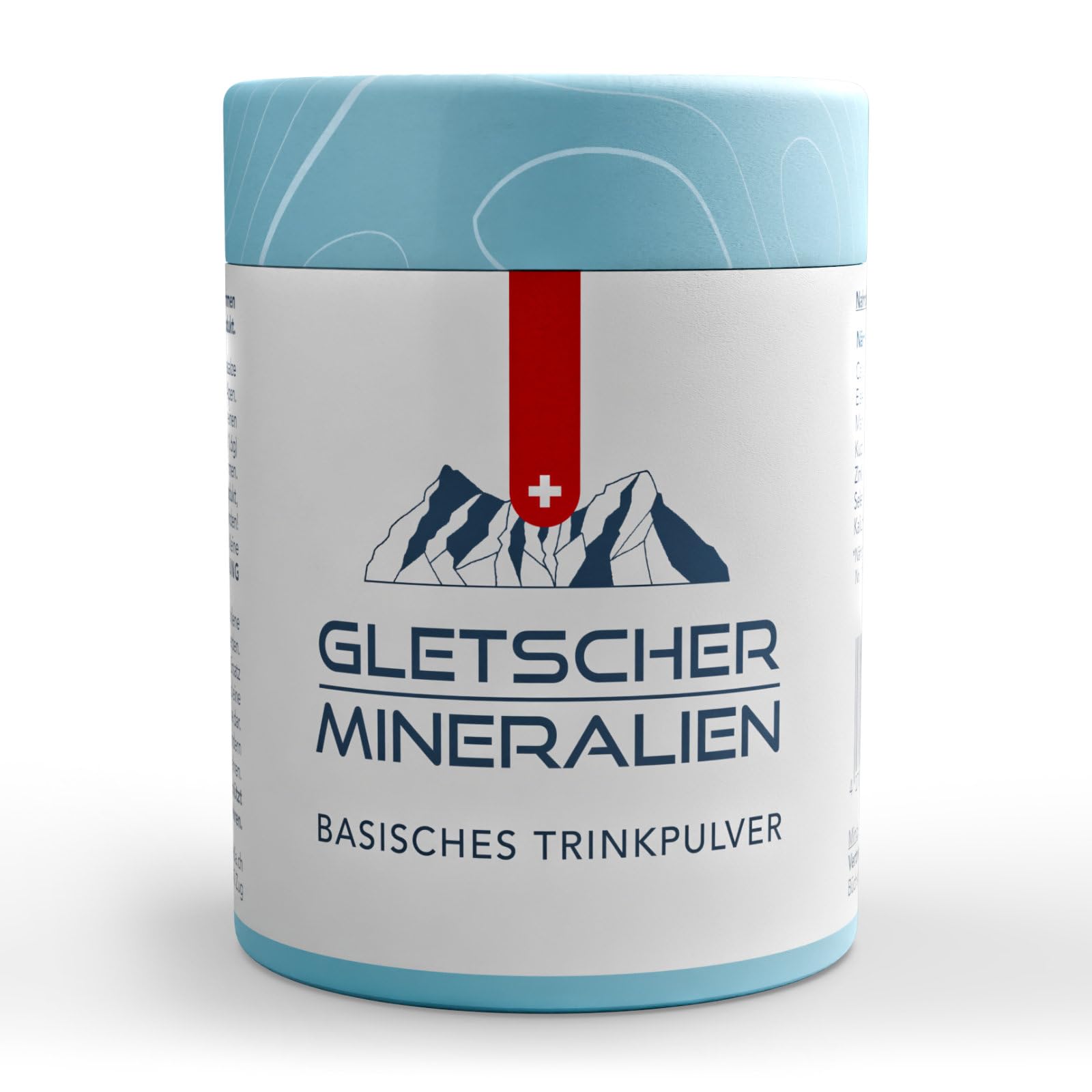 Gletschermineralien® Basenpulver - Mineralpulver des Gotthard Massivs - Premium Schweizer Mineralien Pulver - Naturreines Basenkonzentrat - Basenkur für Säure Basen Balance - 200g