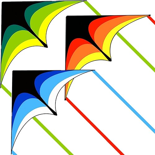 Miniatura 25 de Mint's Colorful Life - Cometa Delta para niños y adultos, cometa extremadamente fácil de volar, las mejores cometas para principiantes