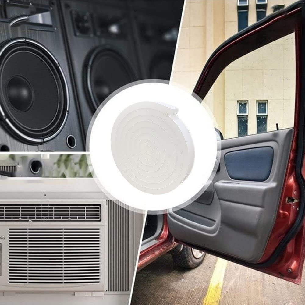Bande Adhésive en Mousse Éponge PU 2m Anti-Collision Insonorisée Coupe-Froid Portes Fenêtres