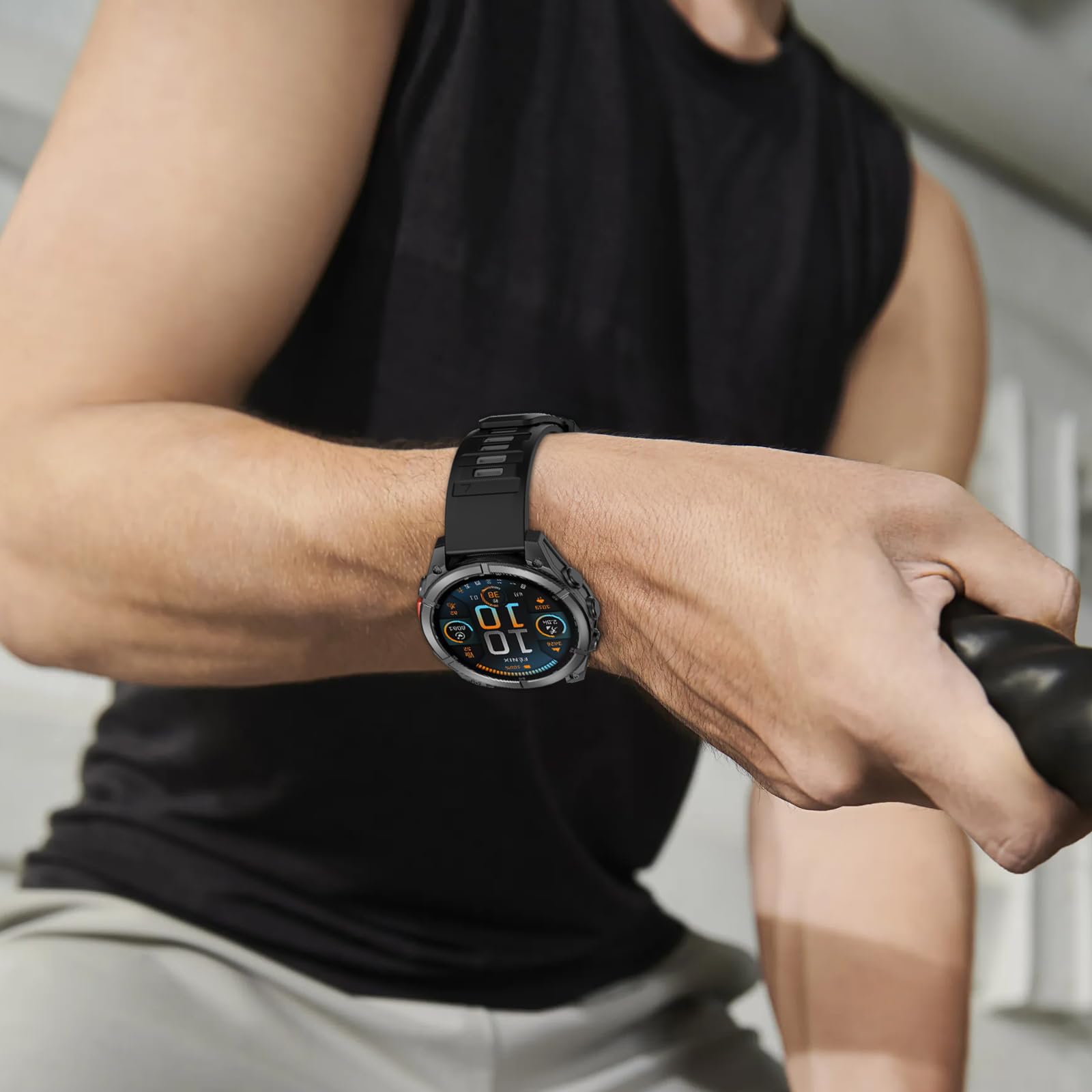 Silikonowy pasek Quickfit, kompatybilny z Garmin Fenix 8 pro 51 mm, Fenix 7X/7X pro/6X/6X pro/5X/5X plus/3/3 H, 26 mm sportowy pasek do zegarka Touch 8, Quatix 8, Descent Mk3i 51 mm, Enduro 3