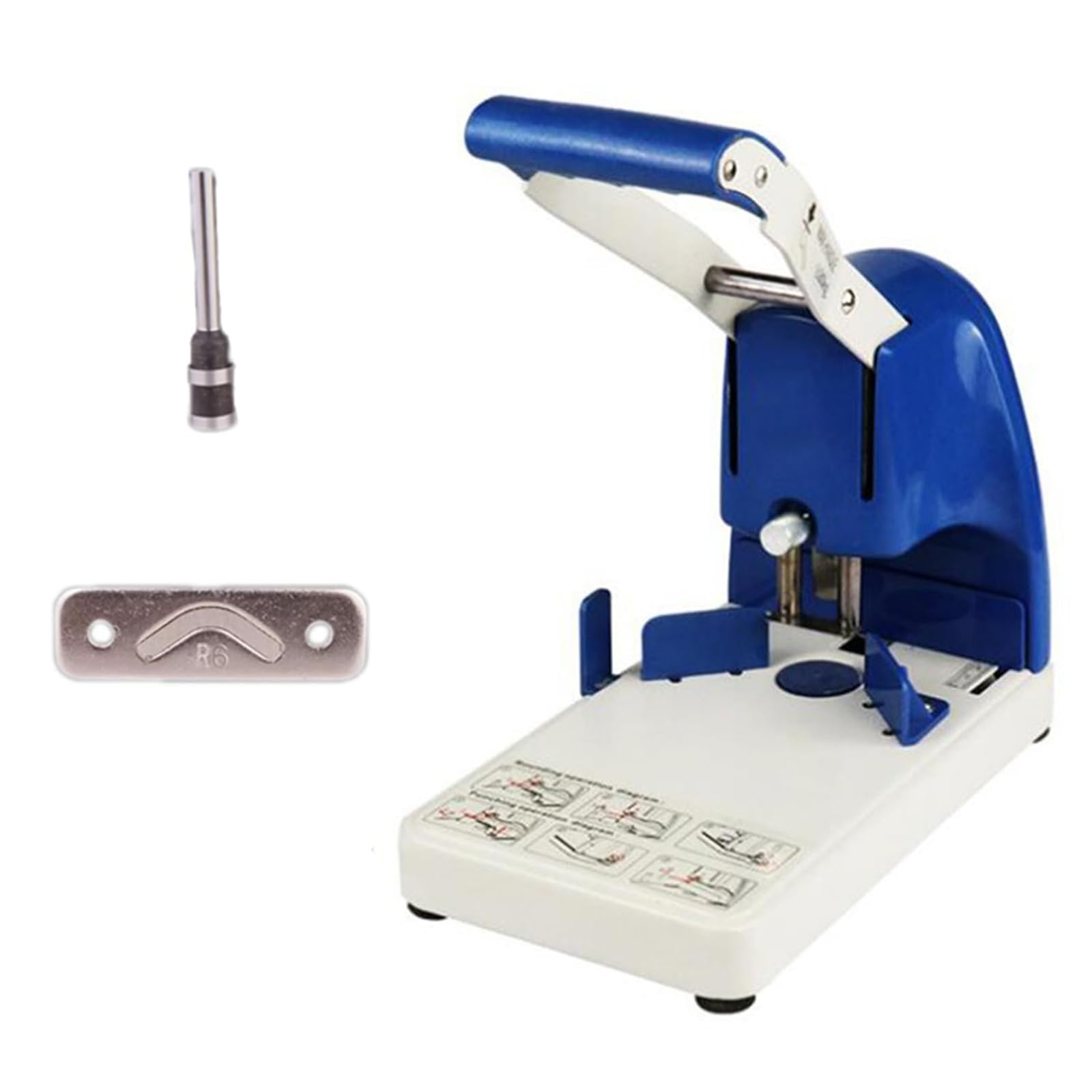 ZHJOPP Rounded Corner Cutter, Manual Rounded Corner Punching Machine,Standard Cutting Die 6mm and 5mm Hole Punch, for Paper, Cardboard