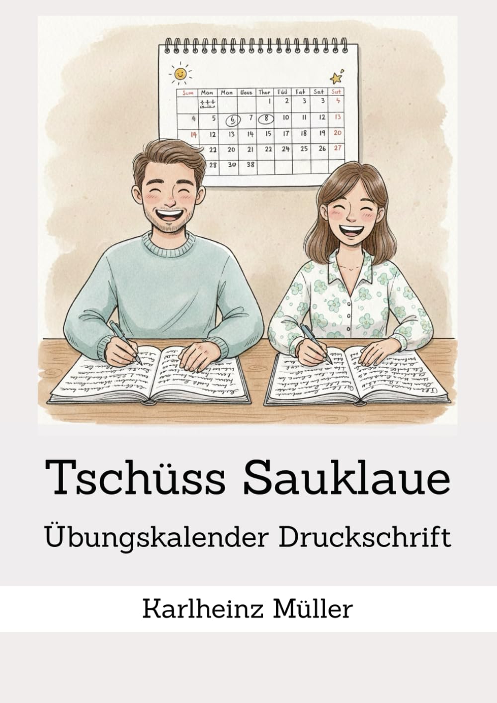 Tschüss Sauklaue - Handschrift-Übungskalender Druckschrift: Ein Jahr Training für eine schöne Druckschrift: Täglich eine Seite Übungen für eine ... Sauklaue - Ihr Schönschrift-Training)