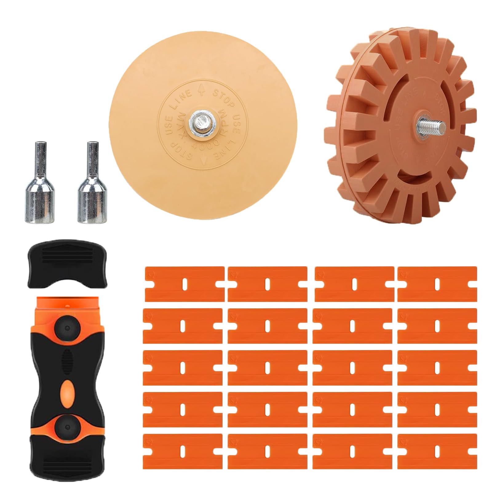 Goma para Eliminar Adhesivos, Rasqueta de Plástico, Eliminador adhesivo de goma, Pegatina Adhesiva de Goma, Rueda de Borrador de Calcomanías,Para Quitar Rayas, Pegatinas, Adhesivos de Vinilo Adhesivo