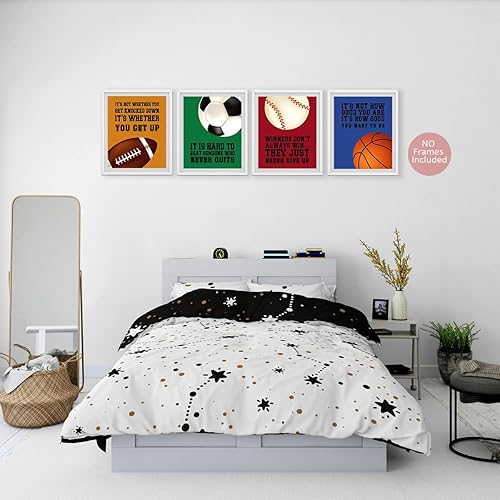 Miniatura 3 de MTL HOE Pósteres inspiradores para pared, impresión de la habitación de los niños, arte motivacional de deportes, citas positivas, baloncesto,