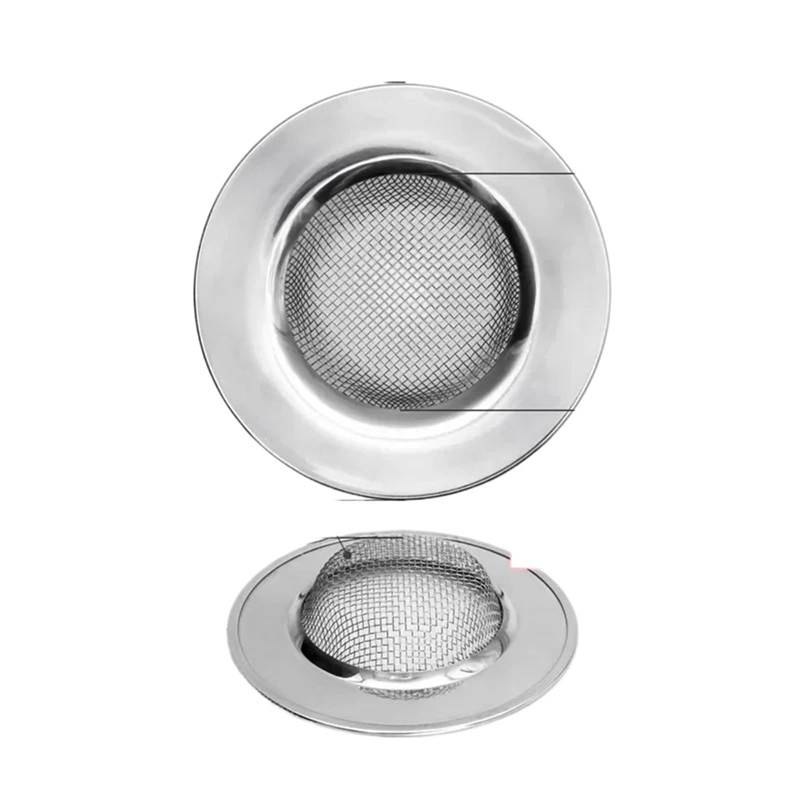 Sink Strainer Waste 3pcs Stainless Steel Sink Mesh Filter