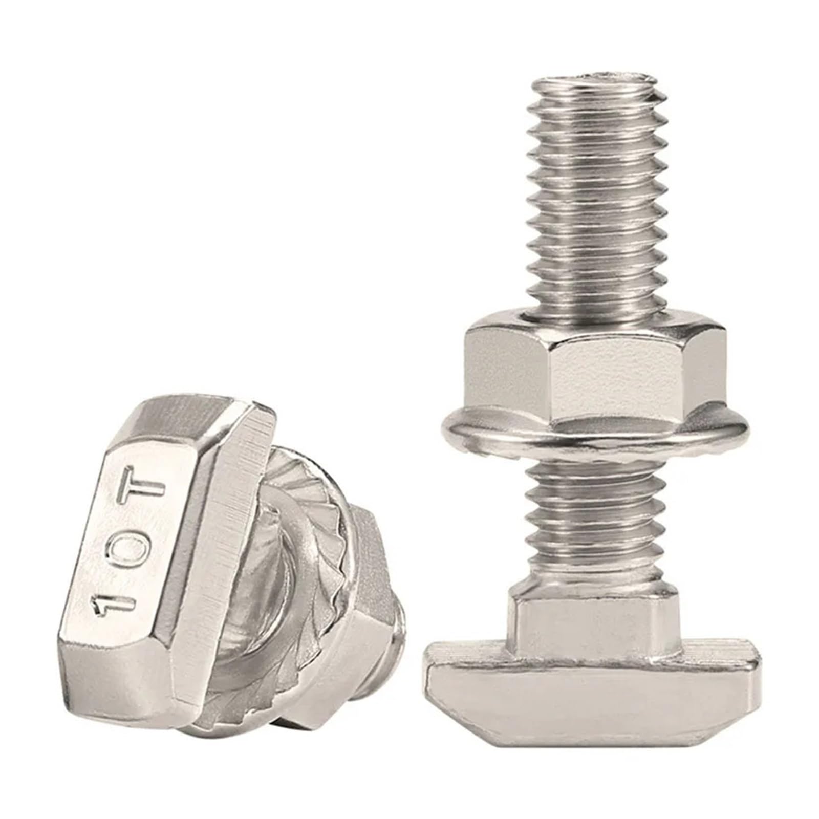 Tuerca en forma de T M8 tornillos de cabeza de martillo para perfiles de aluminio serie 45
