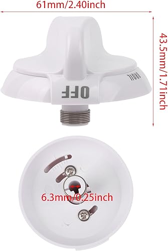 Miniatura 9 de Urdrsaf WB03K10036 Reemplazo del pomo de termostato para GE de repuesto para Hotpoint WB03K10036, AP2014848, 242682, AH225985, EA225985, PS225985,
