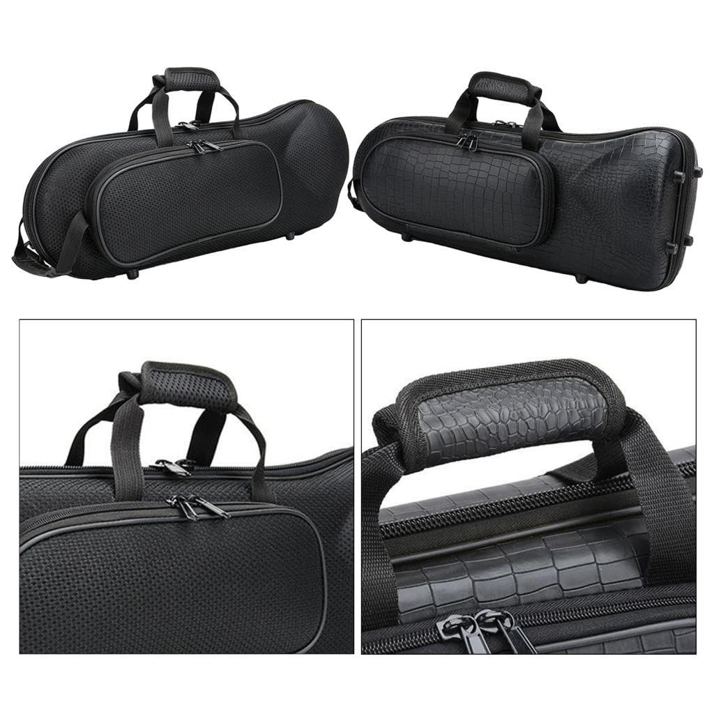 Borsa Professionale per Tromba Oxford con Morbida Sacca in Cotone, Custodia Rigida in Schiuma, Design Leggero per Strumenti in Ottone, in Tessuto Oxford