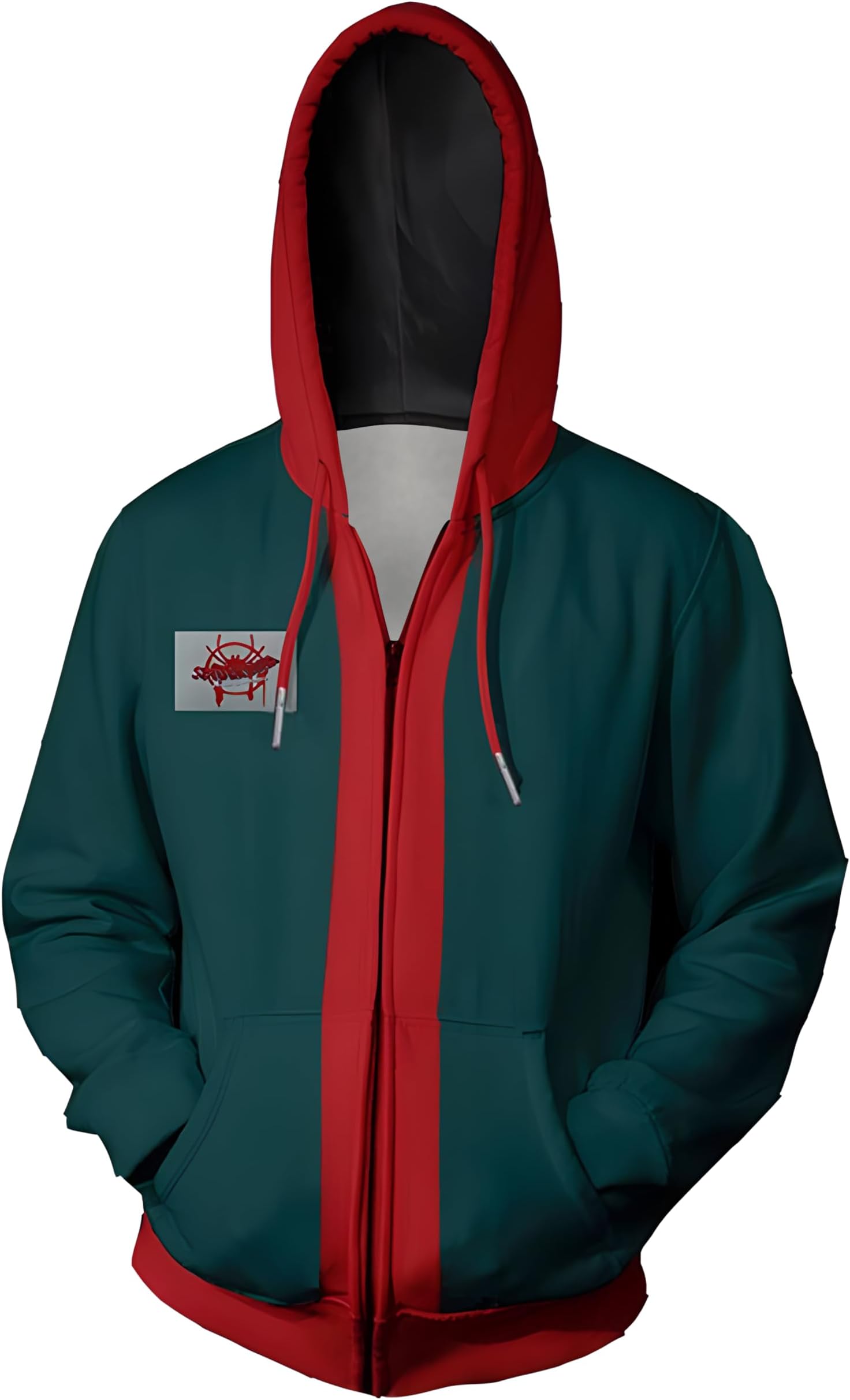 CHAROUPAdult Zip Hoodies Unisex Novetly Sweatshirt Jacket