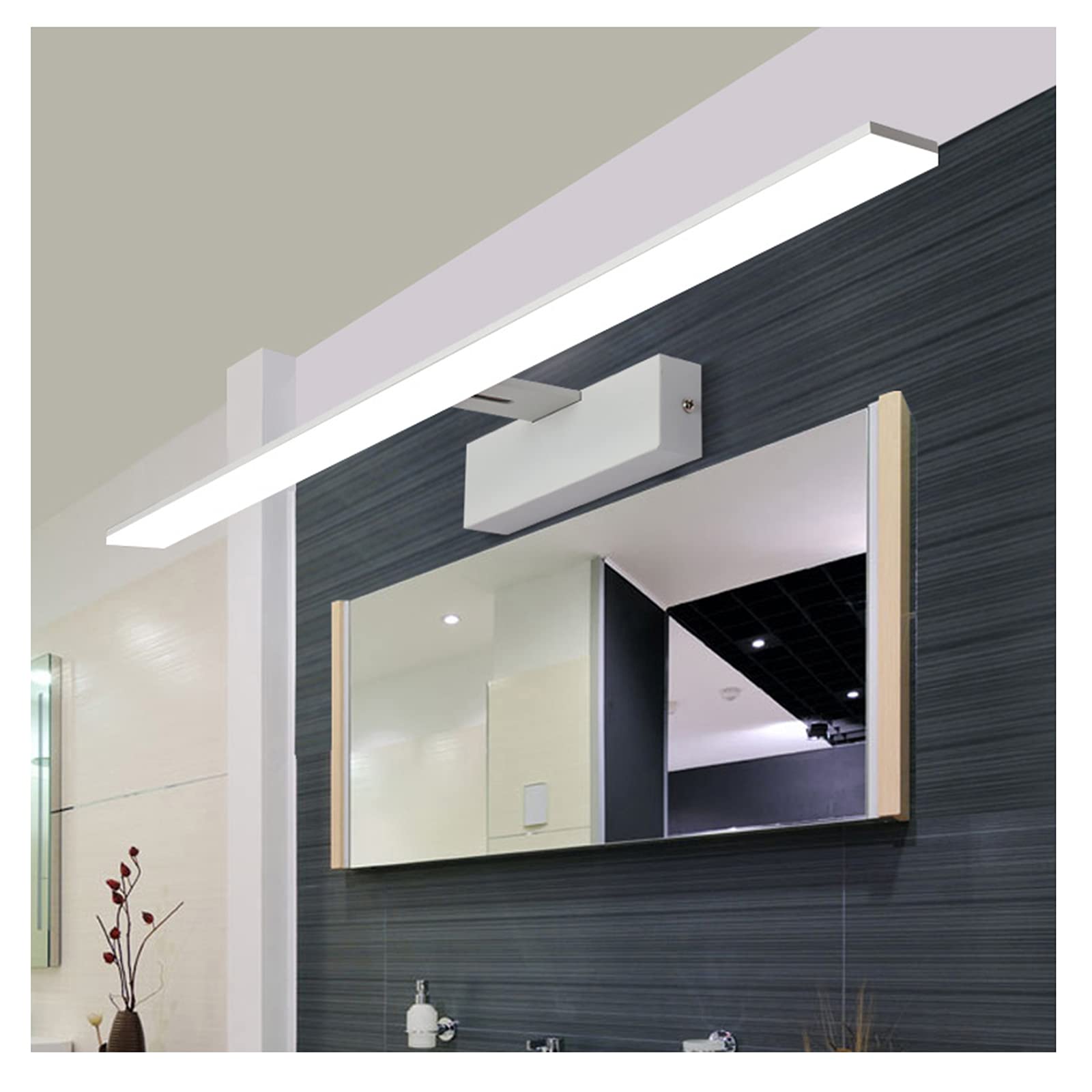 Lampe murale pour miroir 82 cm pour supprimer les ombres du visage au bain