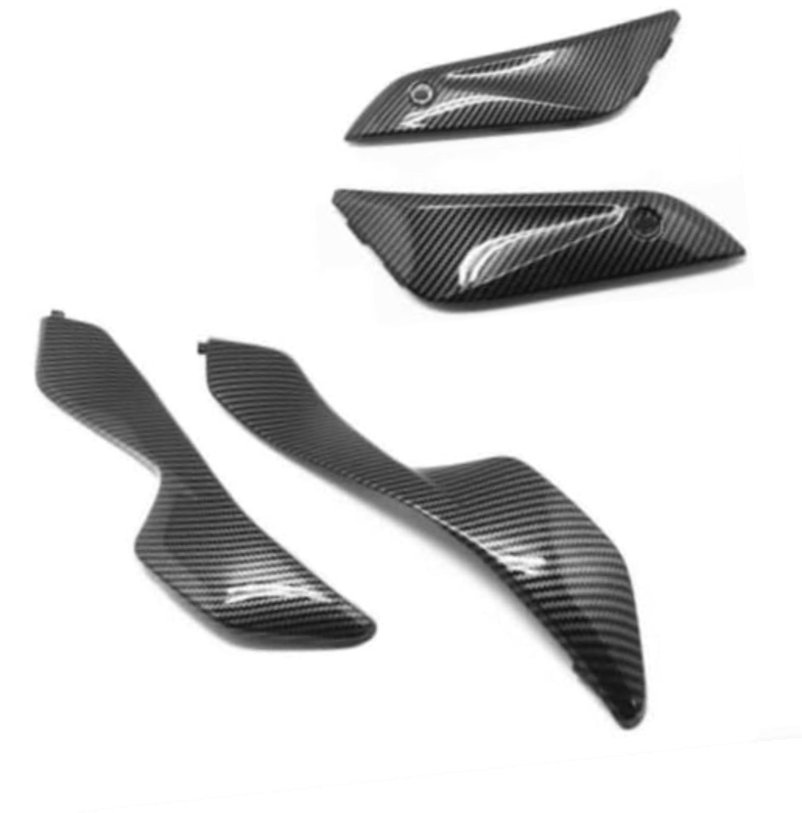 4X Panele boczne owiewki motocykla Wzór z włókna węglowego, dla CBR1000RR 04-07 Wytrzymały ABS, dla gazu, dla pokrywy zbiornika Ulepszenie aerodynamiczne czarny Osłona panelu bocznego