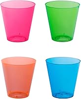 Vista 12 de Party Essentials Hard Plastic 2-Ounce Shot/Shooter Glasses, 40-Count, Assorted Neon