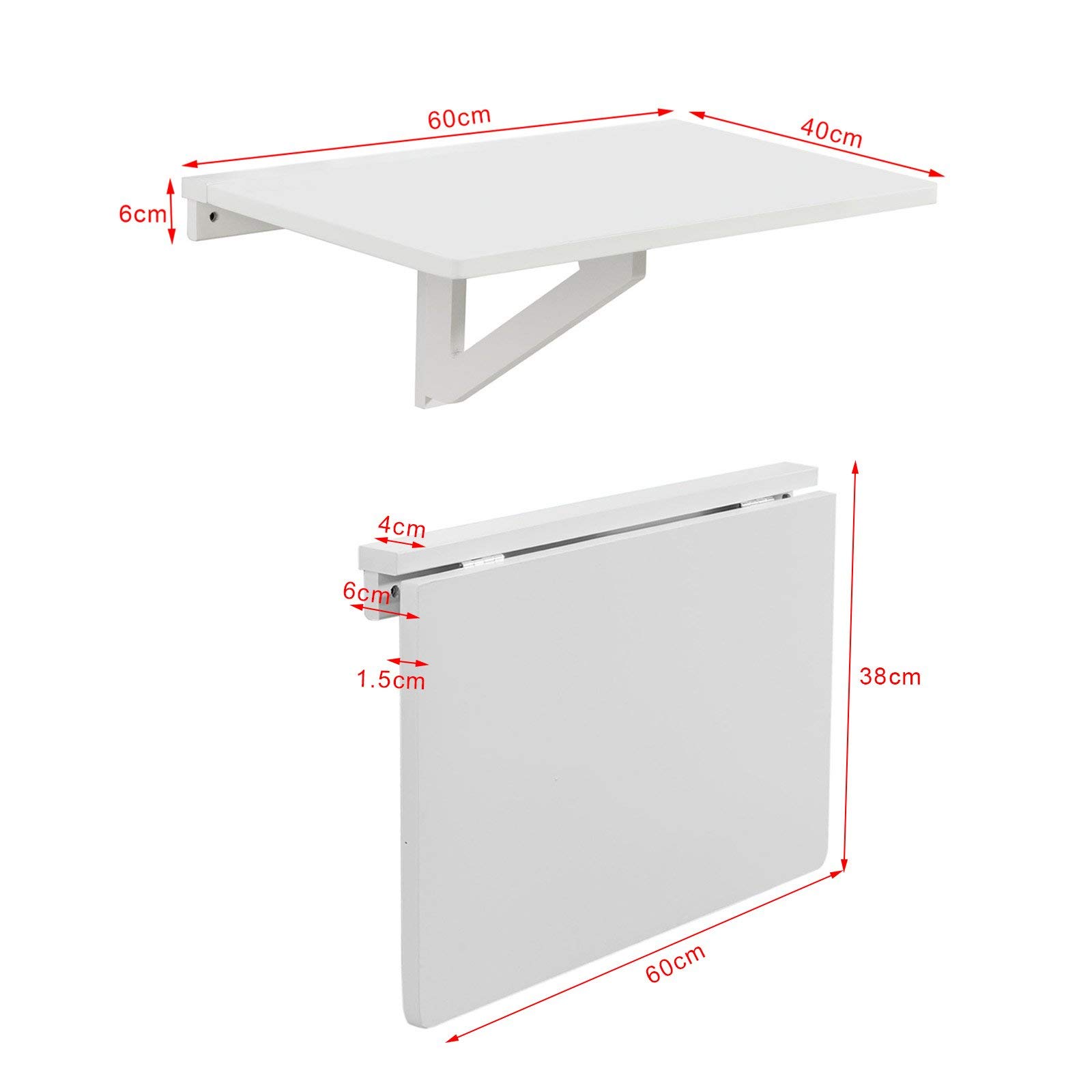 Haotian Wall-Mounted Drop-Leaf Table, Folding Kitchen...B004CE4ACE | Encarguelo.com