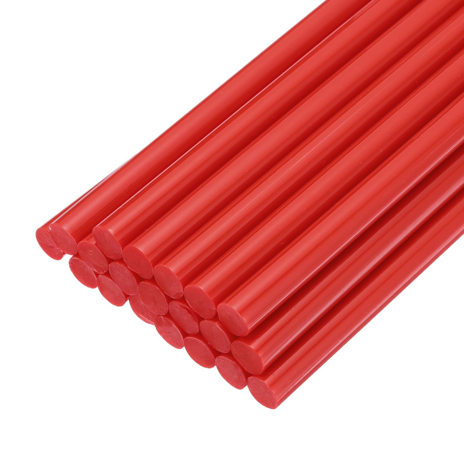 QUARKZMAN Barras de Pegamento Termofusible 200 mm de Largo x 11 mm de Diámetro para Pistola de Pegamento Caliente Perfectas para Manualidades Y Sellado Rojo 20 Piezas