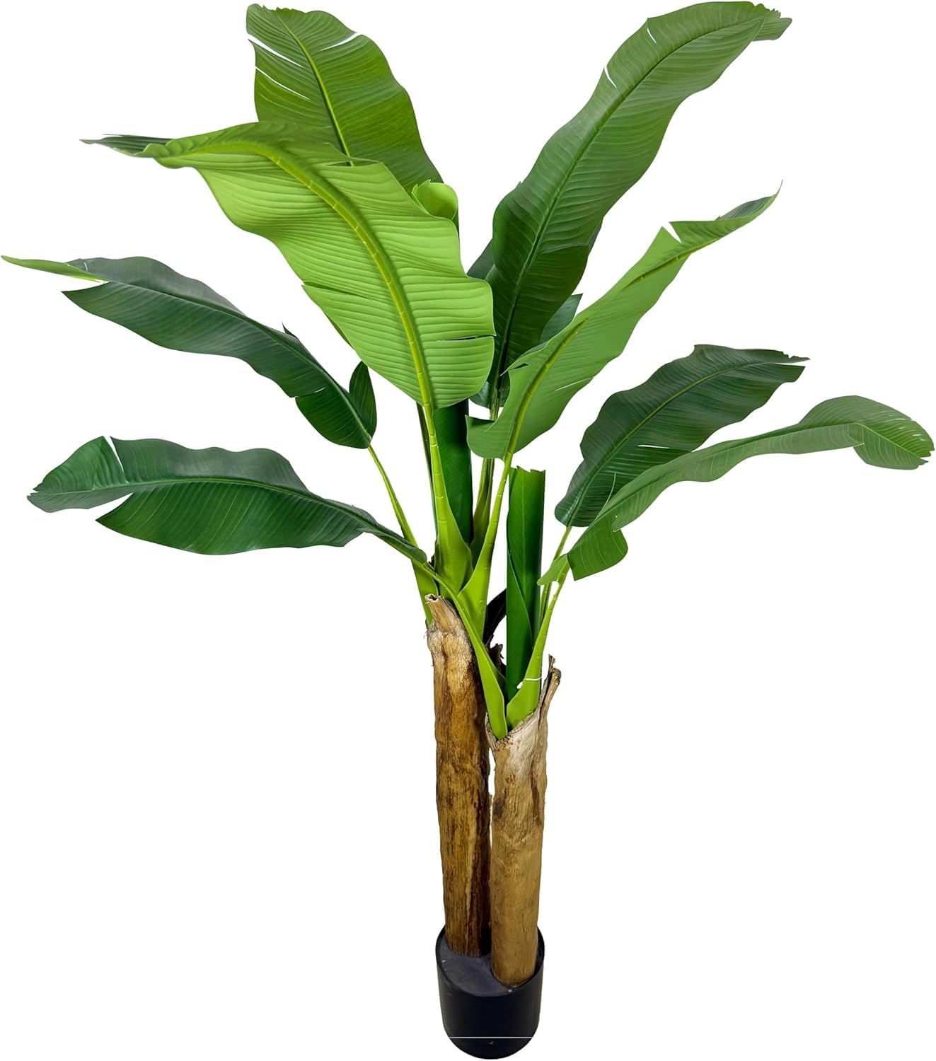 BLAINE Piante Finte da Interno Banano 160 cm Aspetto Iperrealistico per Decorazione Casa e Ufficio Senza Manutenzione