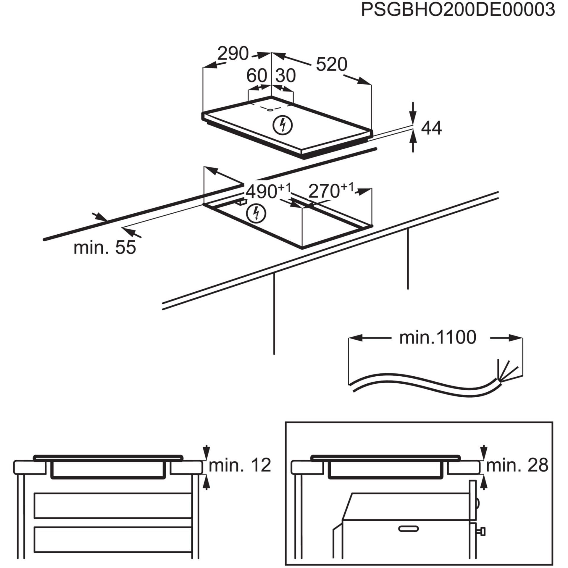 Electrolux LIT30230C Piano cottura a induzione