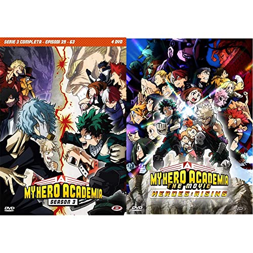 My Hero Academia St.3 (Box 4 Dv) (Eps 39-63) (Ltd Edition) & My Hero Academia The Movie Heroes: Rising