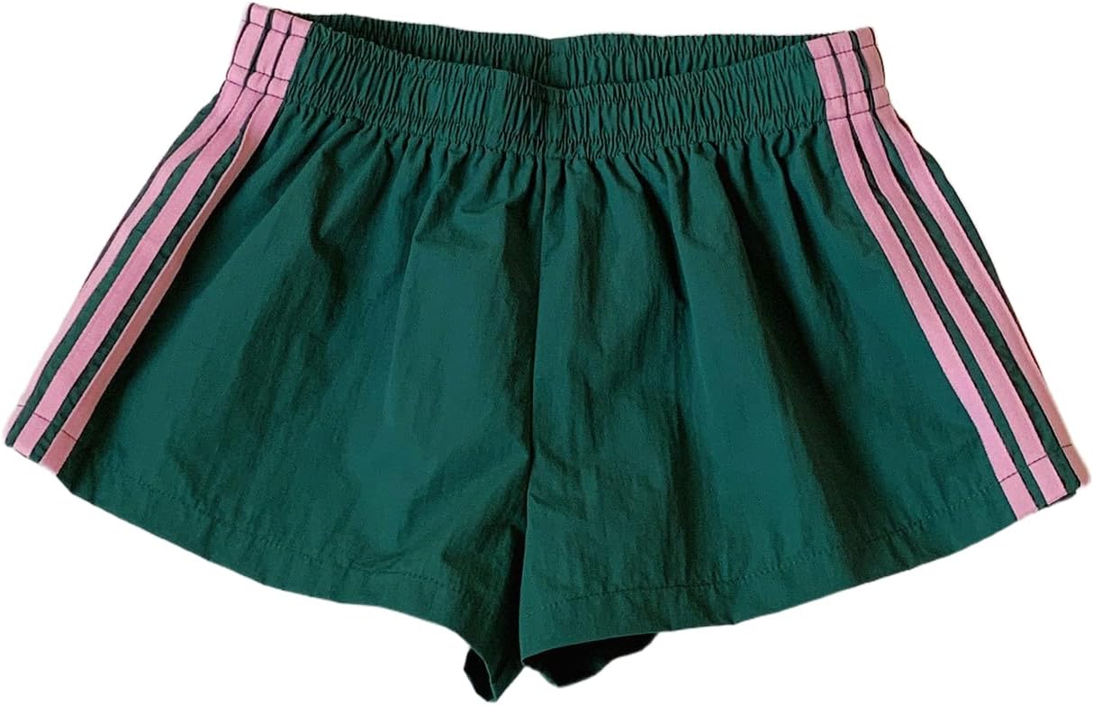 Amazon BEAUDRM Women's Summer Striped Shorts Y2k Runing Track Shorts Sweat Shorts Gym Athletic Wear Casual Lounge Short