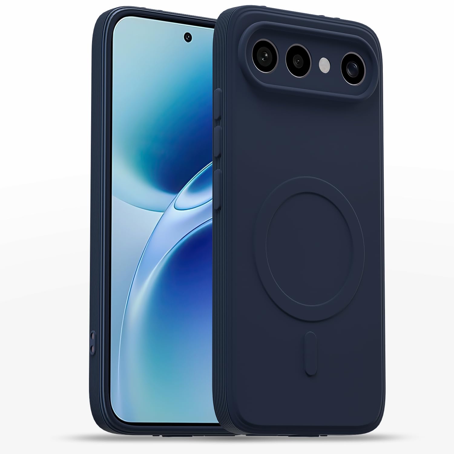 Pikkme Back Cover for Motorola Moto Edge 70 Fusion 5G Soft Matte Silicone Mag-Safe Design (Mag-Safe Not Support) Camera Protection | Slim Fit Bumper Cover (Blue) — Amazon image 19