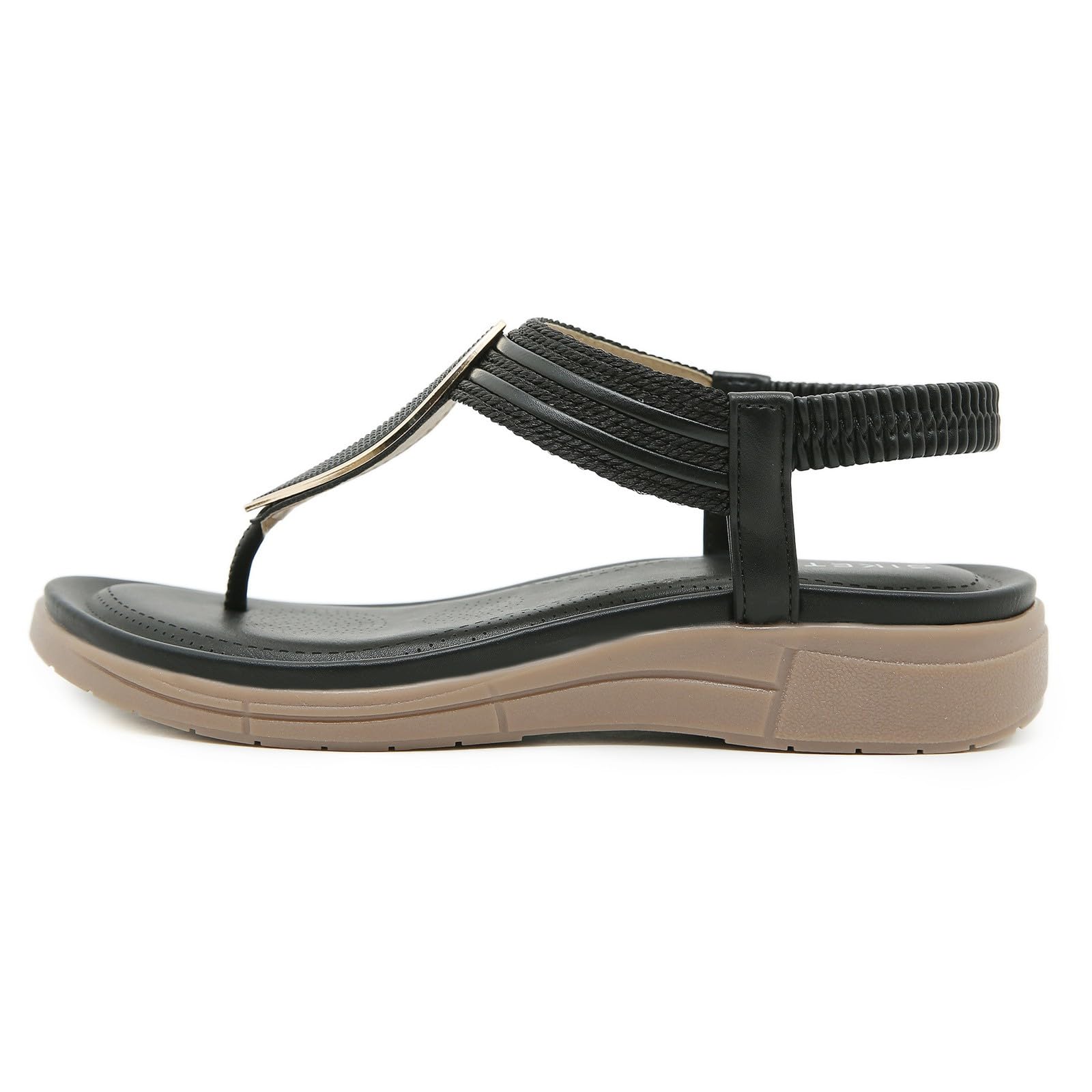 Sandali Punta Chiusa Donna Sandalo Zeppa Sandali da donna nuovi estivi comodi alla retrò stile etnico leggero da spiaggia per le vacanze con tacco elastico Comodi Estivi Sandalo Comodo