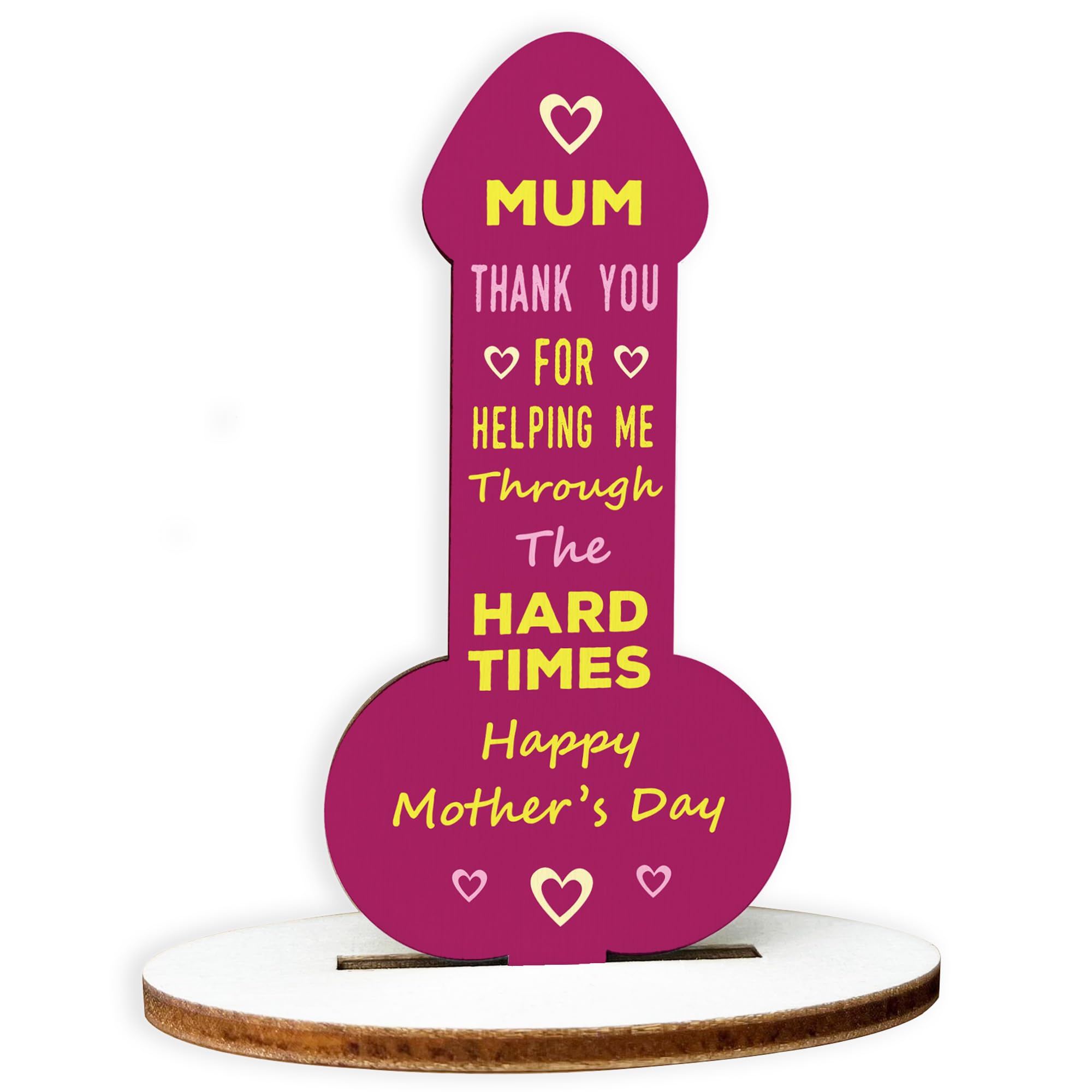 Red Ocean Mum Gifts From Daughter Son Mothers Day Gifts Funny Wood Plaque Gift For Her Keepsake