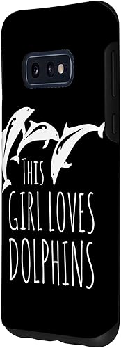 Miniatura 2 de Funda de regalo para Galaxy S10e This Girl Loves Dolphins con bonito diseño de animales oceánicos