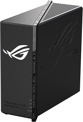 ASUS Router ROG Strix GS-BE12000 WiFi 7 Tri-Band, 12000 Mbps, capacidad con cable 20G, cobertura de 3000 pies cuadrados, CPU de cuatro núcleos de