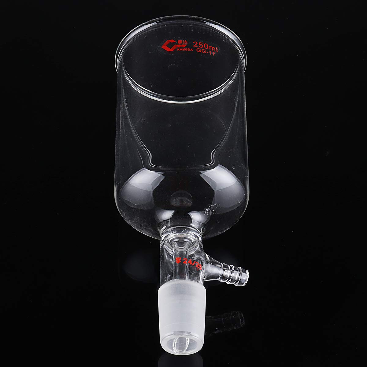VIDOO 250Ml Borosilicate Filtro Vetro Buchner Imbuto 24/29 Inner Joint Serrated Laboratory Glassware