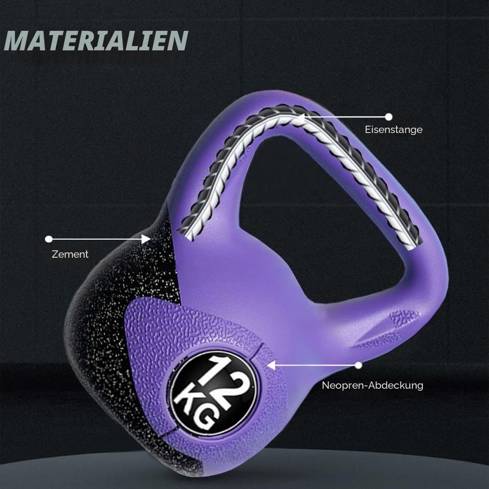 MAGIC SELECT Kettlebell-Gewicht mit Ergonomischem Griff, Kettlebell-Hantel für Muskeltraining zu Hause und im Fitnessstudio.