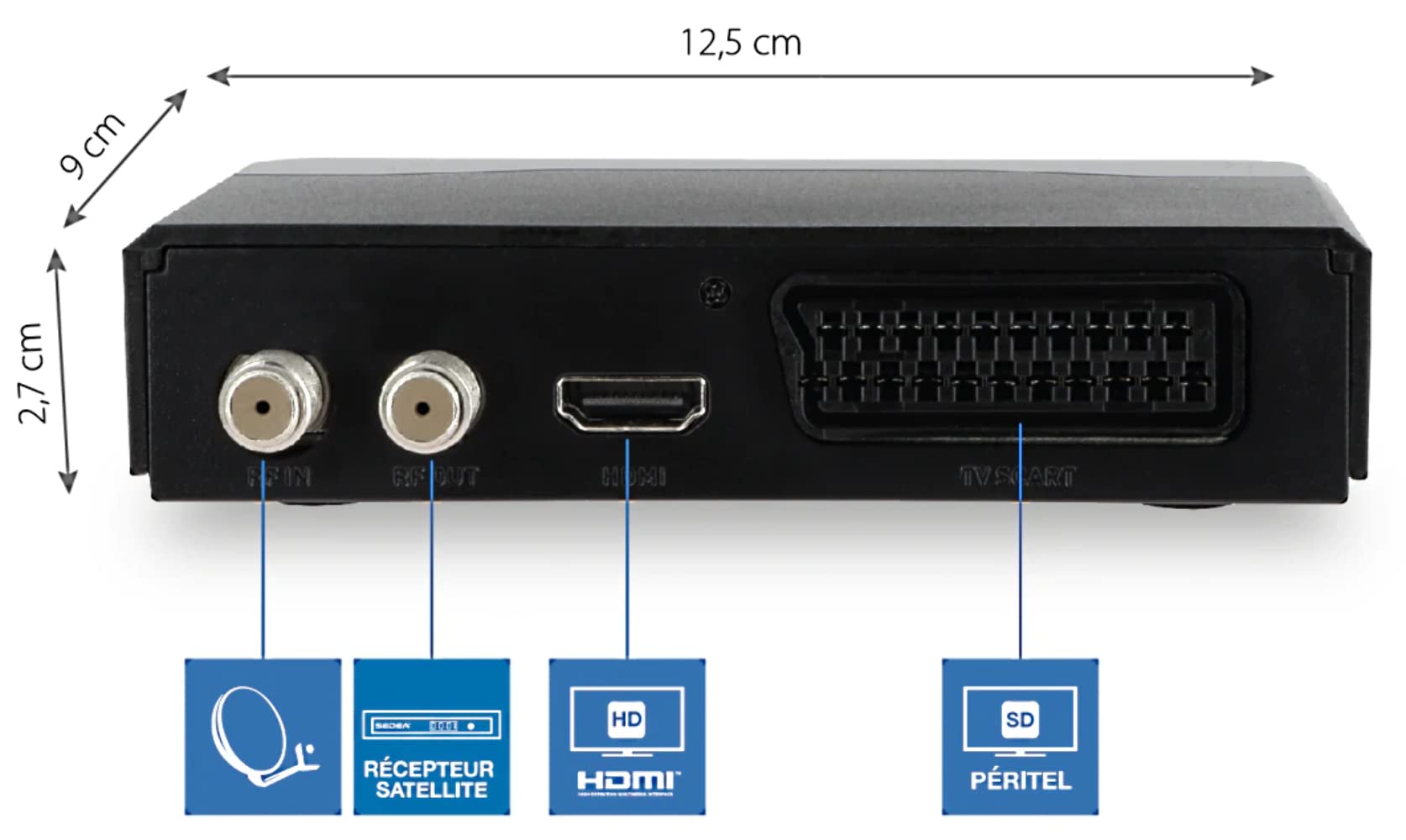 Récepteur multimédia clair - S 6700 HD