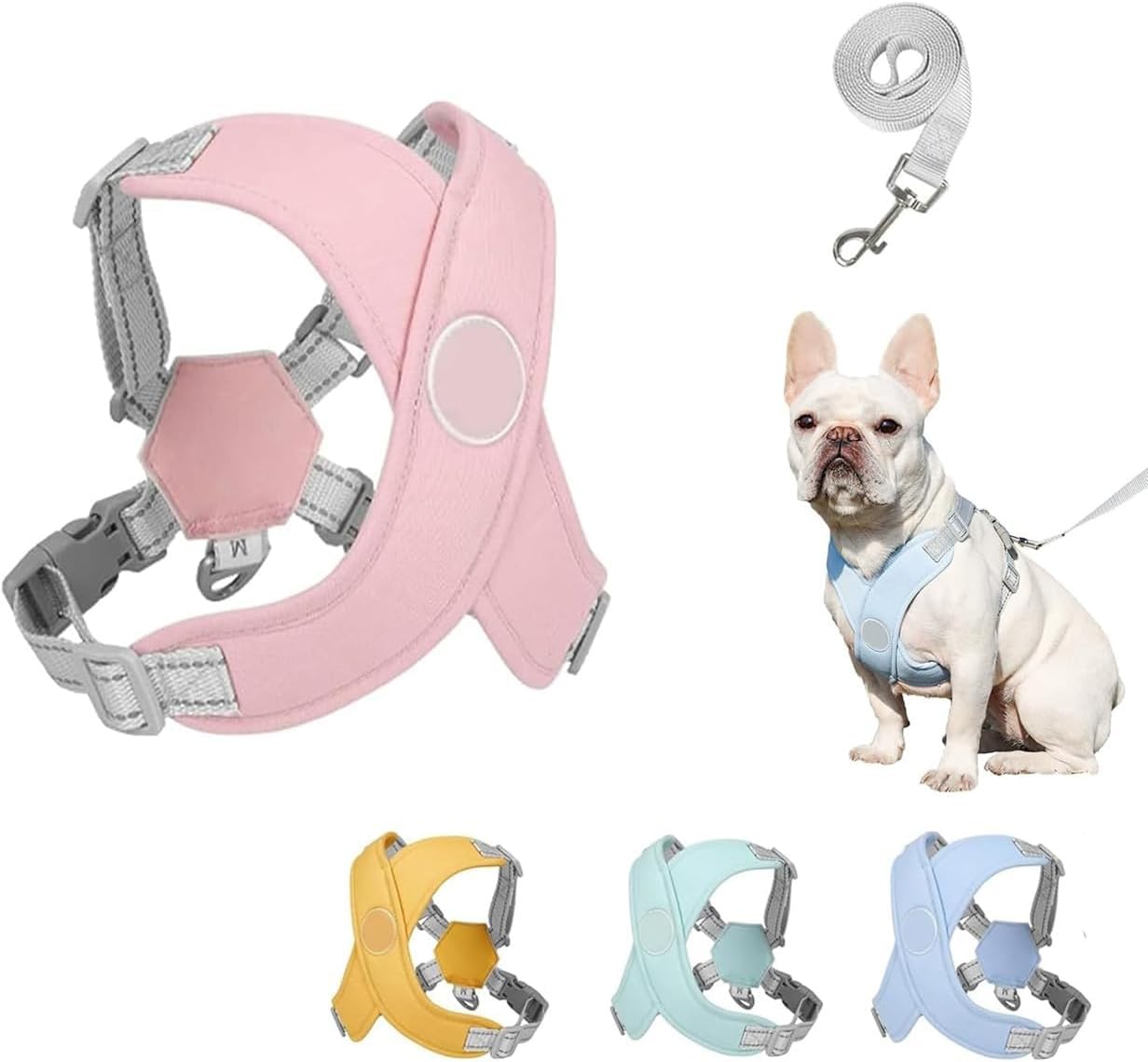 Chewie Cozy Harness, Getchewie Dog Harness, Reflective Adjustable Comfortable Pet Chest, Versatile Practical Dog Vest, Breathable&Comfortable, Anti-Breakaway,for Small Medium Large Dogs (Pink, L)