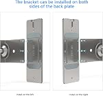 Anti-Theft Doorbell Mount for Eufy Video Doorbell E340, No-Drill Bracket Compatible with Inward-Swinging Aparment Doors