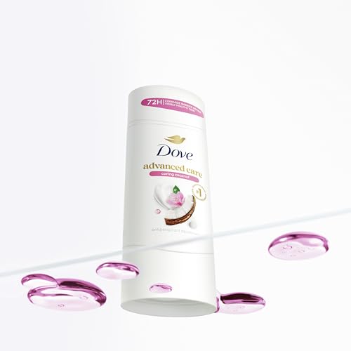 Image of Dove Advanced Care Antiperspirant Caring Coconut, Deodorant Stick for Women, for 48 Hour Protection And Soft And Comfortable Underarms, 2.6 Ounce (Pack of 12)