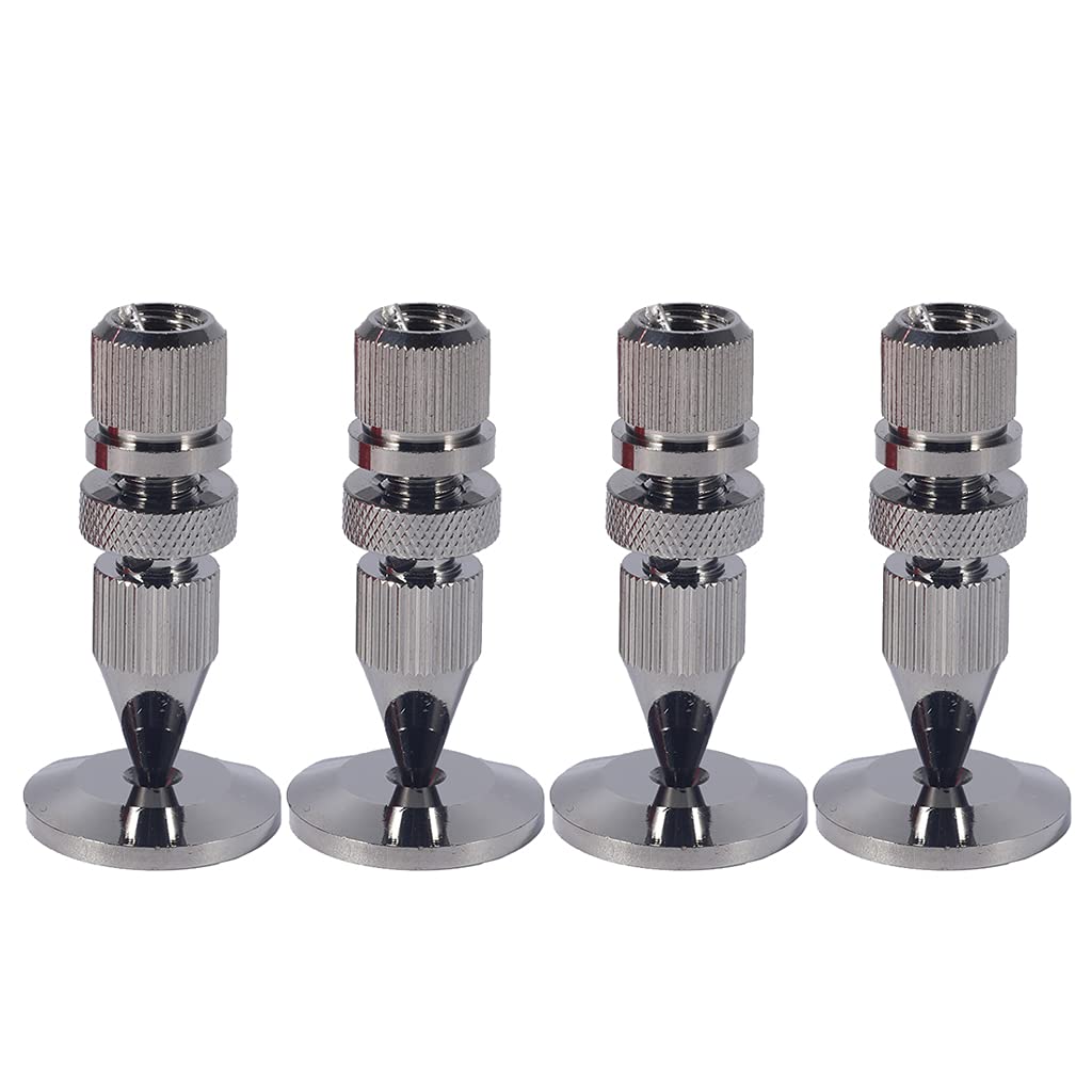 Spikes Pad 4Pcs Copper Spikes Isolation Stand Base Pad Feet Mat for Player Turntable Recorder