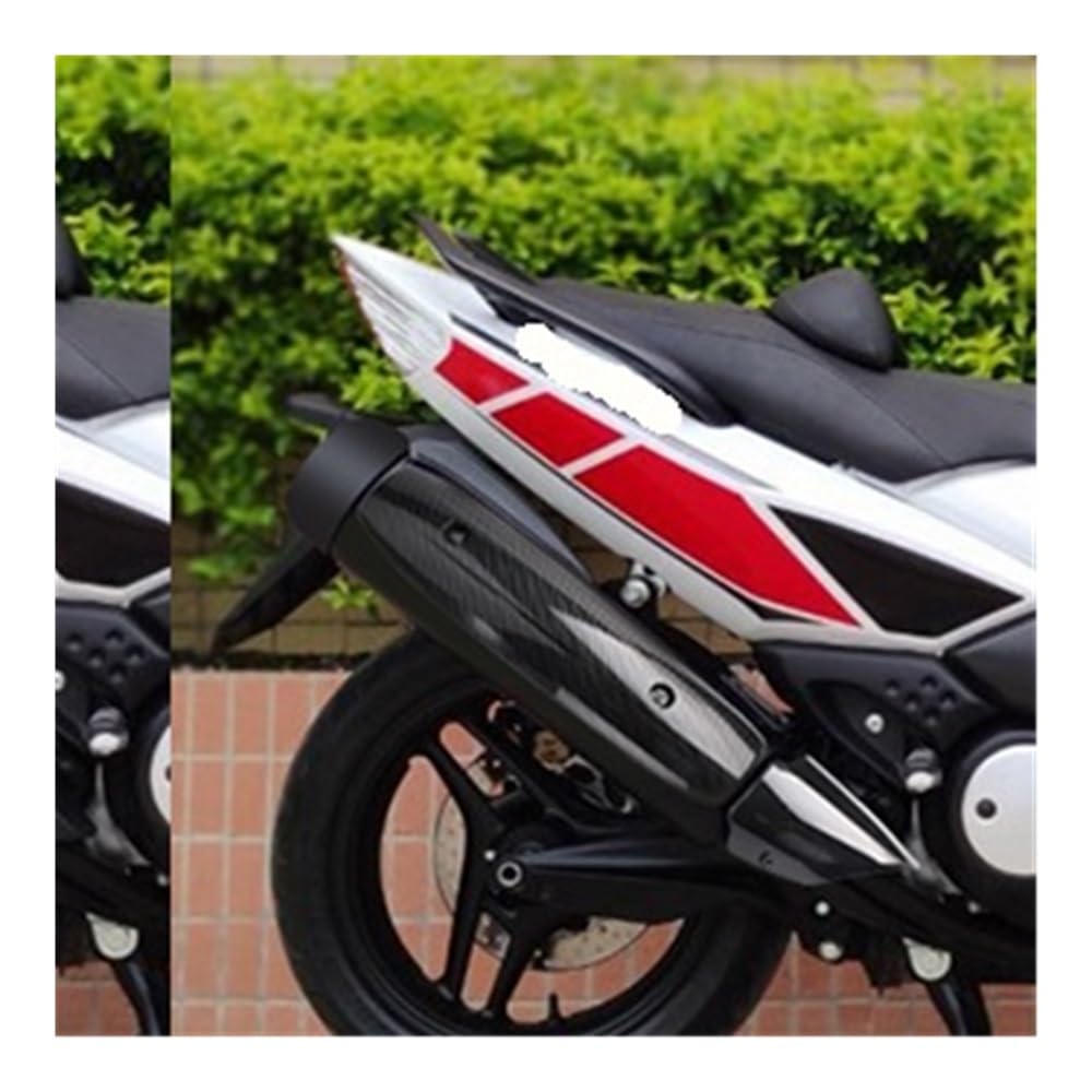 per TMAX500 per T-Max 500 2008-2011 Protezione Termica per Tubo di Scarico per Moto Copertura Marmitta(Color-D)