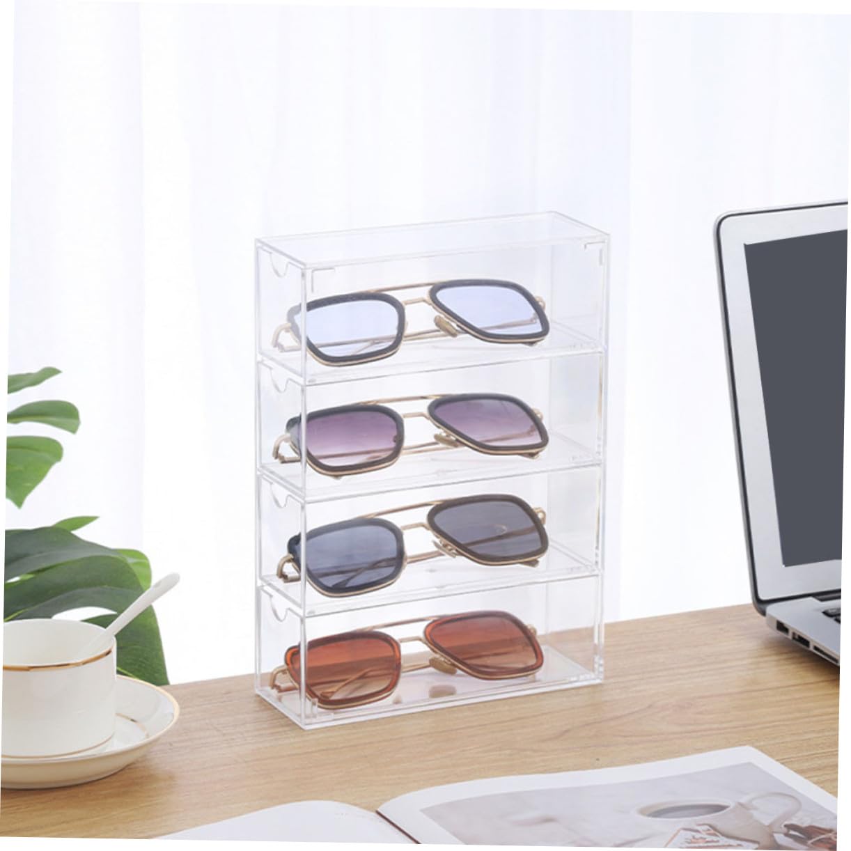 BESPORTBLE Estuche para Gafas 2 Pcs PS Decoración Colegio
